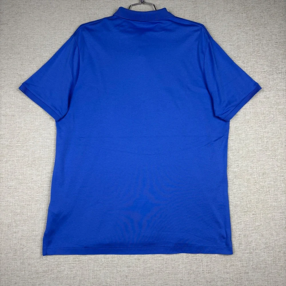 Polo Ralph Lauren Mens XL Blue Classic Fit Short Sleeve Performance Y2K Polo